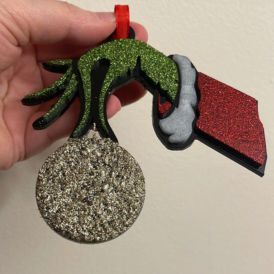 Mean Green guy - ornament